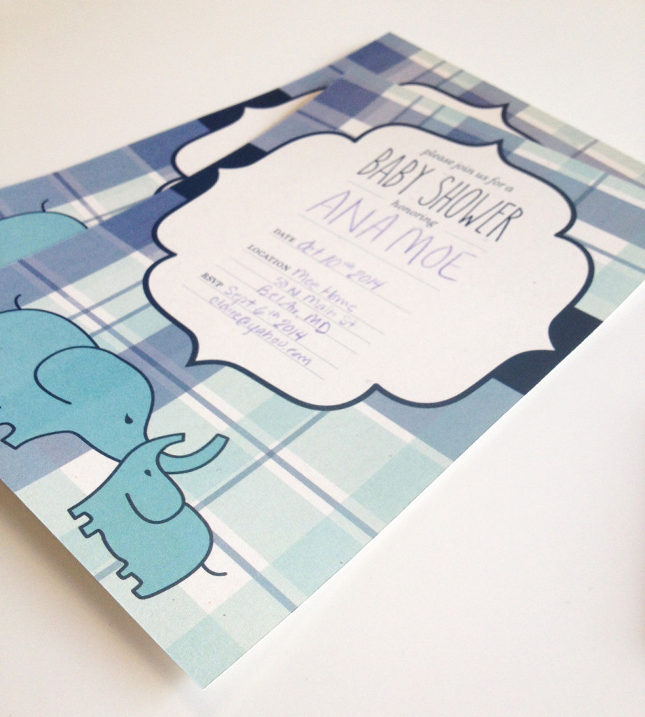 MSD Blue Baby Shower Invite