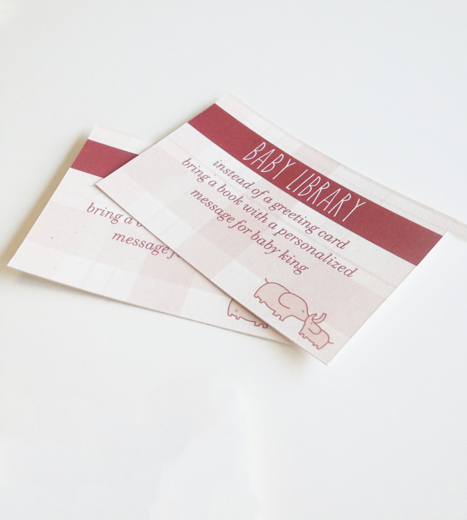 MSD Baby Shower Library Request Card MSD Baby Shower Library Request Card